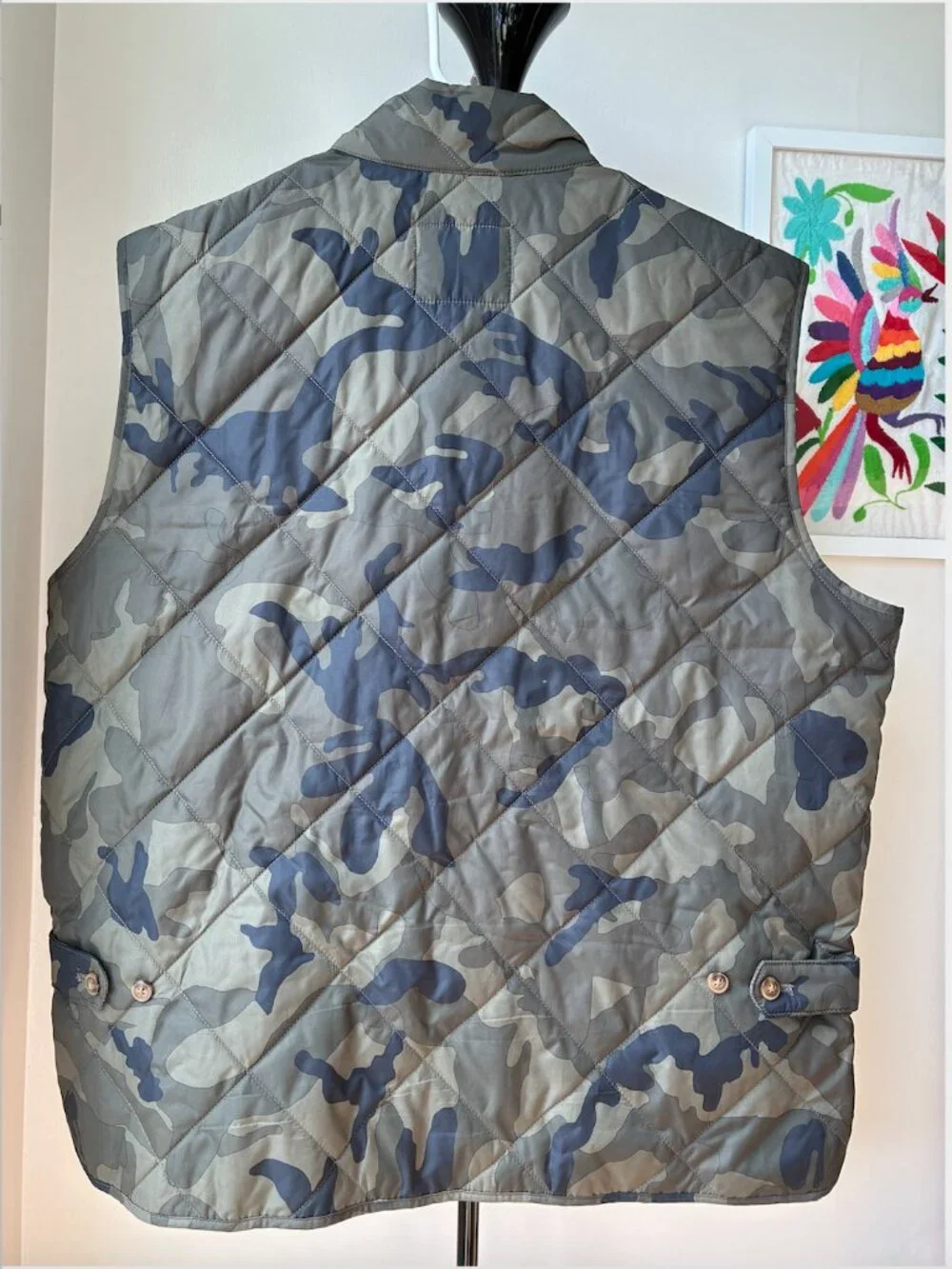 J. Crew Camo Quilted Vest - Size XL